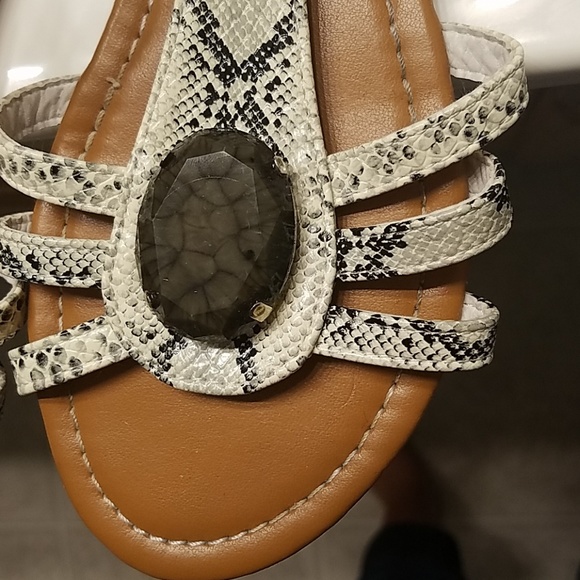 RCK Bella strappy snakeskin sandals - Picture 2 of 4